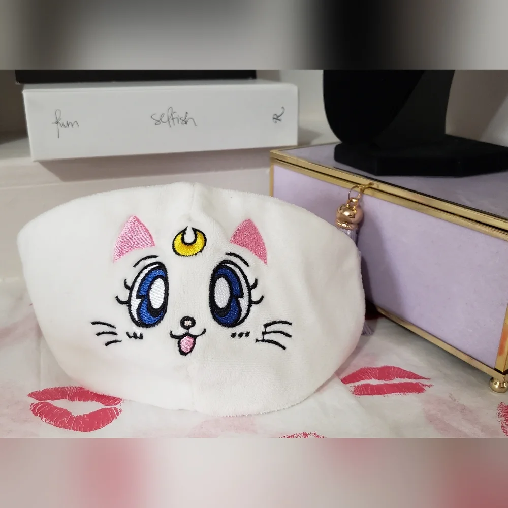 Plush Sailor Moon Luna Cat Anime Cosplay Mask